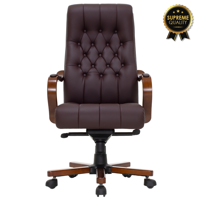 Πολυθρόνα διευθυντή “PRESIDENT SUPREME QUALITY” σε καφέ χρώμα 66x62x122/128