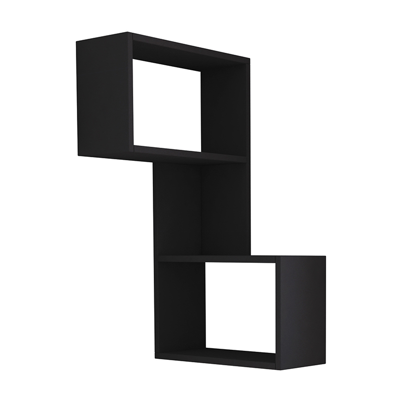Ραφιέρα τοίχου «PART» σε χρώμα ανθρακί 47x20x85,5
