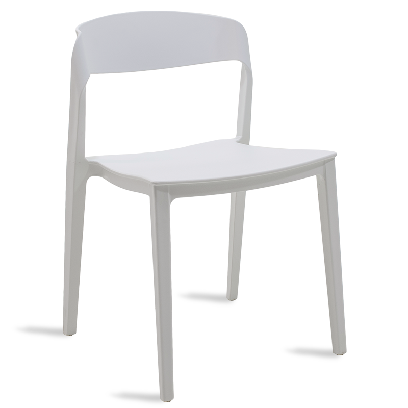 Καρέκλα “PONGO” pp+ uv προστασία σε χρώμα λευκό 47x50x77.50
