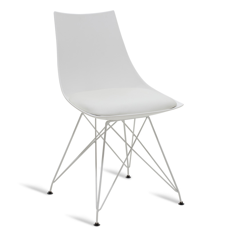 Καρέκλα «LILA» pp/μεταλλική σε χρώμα λευκό 47,5x50x82.5