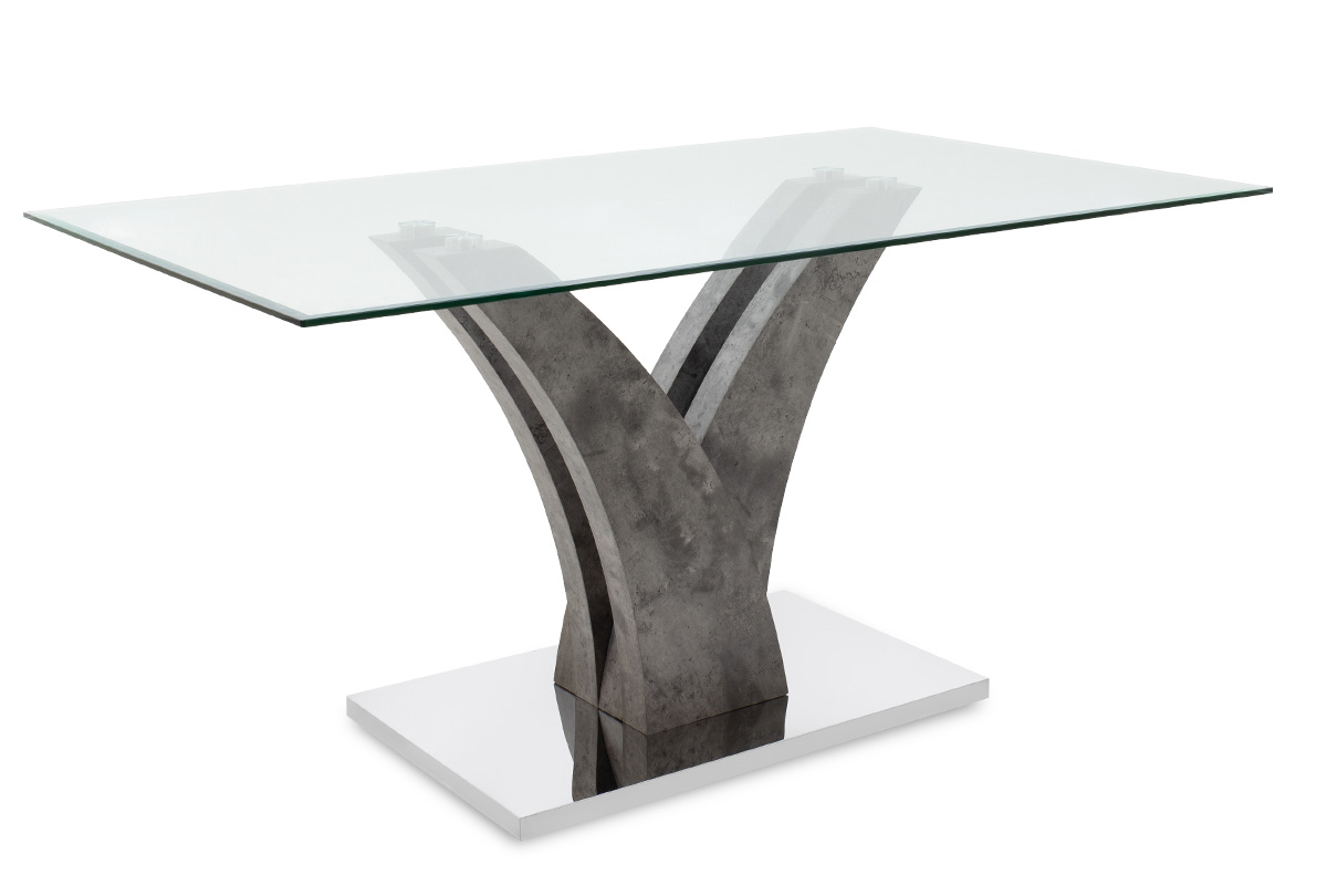 Τραπέζι “GULL” ορθογώνιο σε χρώμα γκρι cement 150x90x76