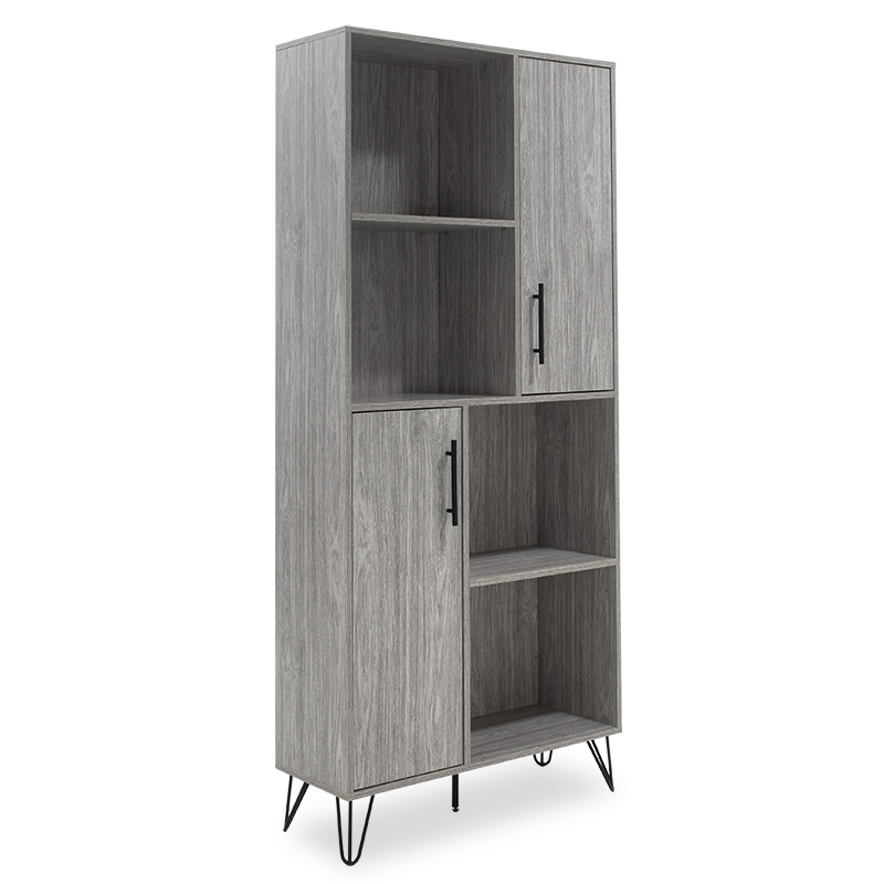 Βιβλιοθήκη “SPOOK” χρώμα grey oak 80x30x180