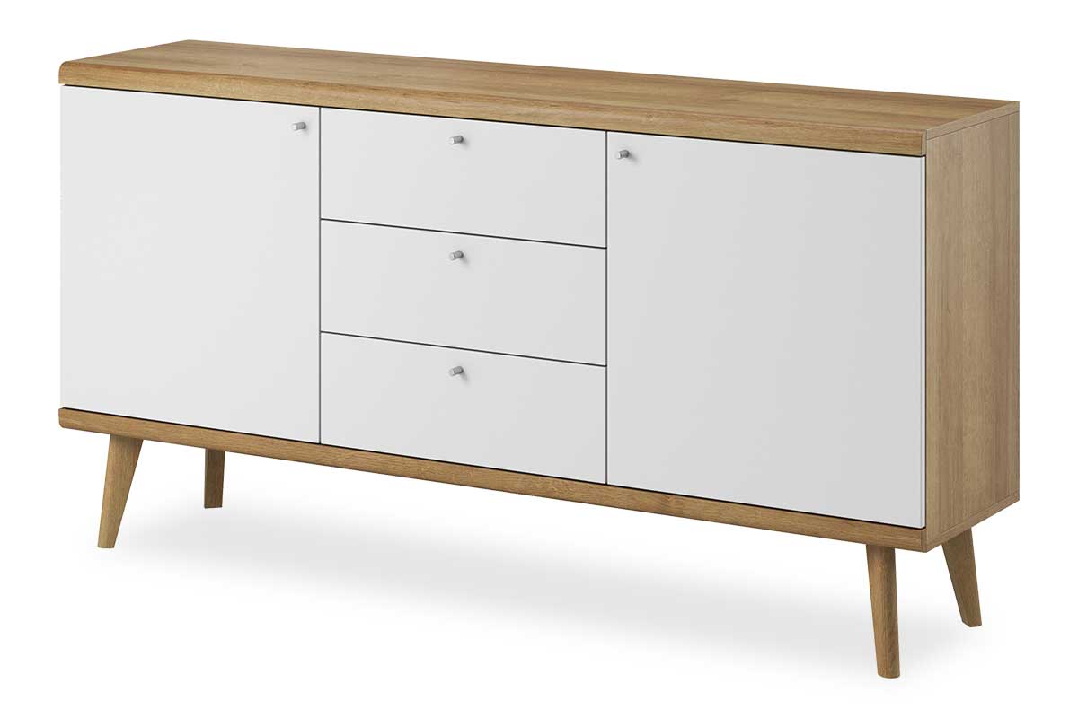 Μπουφές «PRIMO» σε χρώμα φυσικό-λευκό 160x40x83