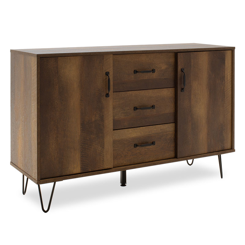 Μπουφές «ARDEL» σε χρώμα σκούρο antique pallet 118x41x76