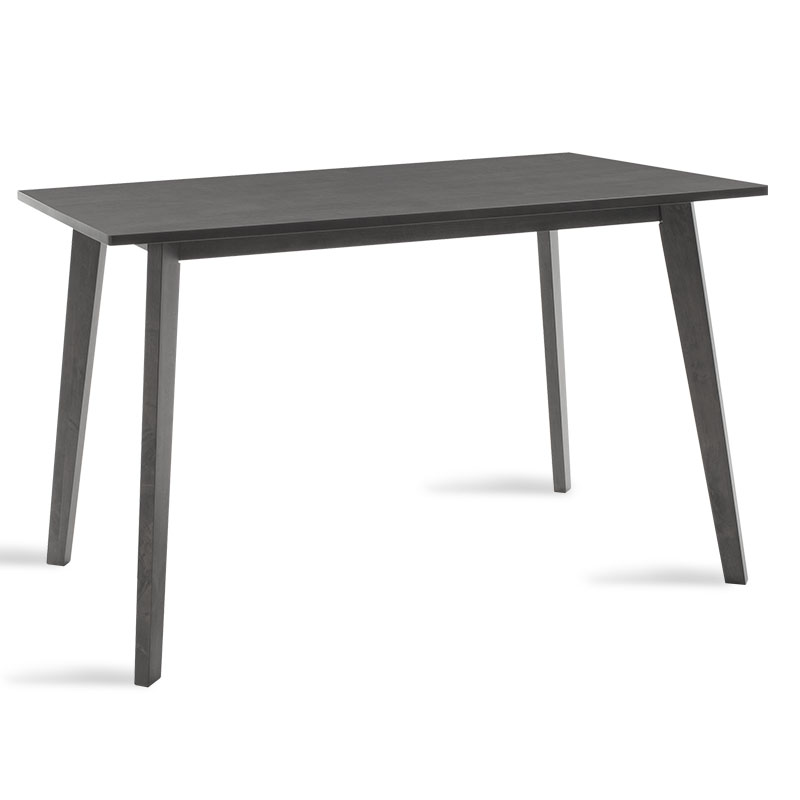 Τραπέζι “BENSON” από MDF με καπλαμά σε χρώμα rustic γκρι 120x750x75
