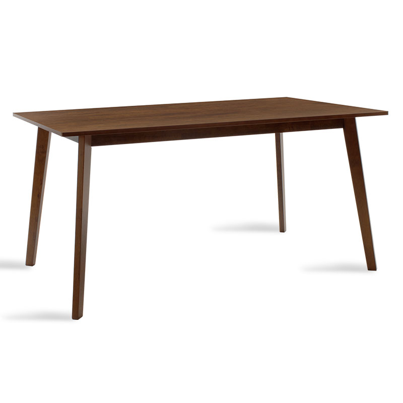 Τραπέζι “BENSON” από MDF με καπλαμά σε χρώμα καρυδί 150x90x75