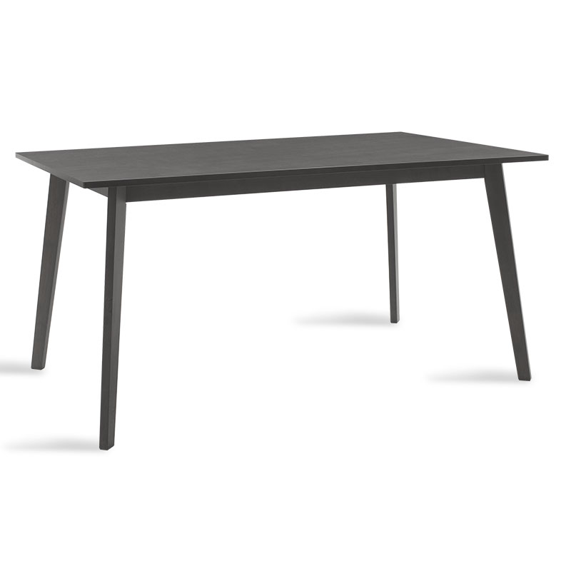 Τραπέζι “BENSON” από MDF με καπλαμά σε χρώμα rustic γκρι 150x90x75