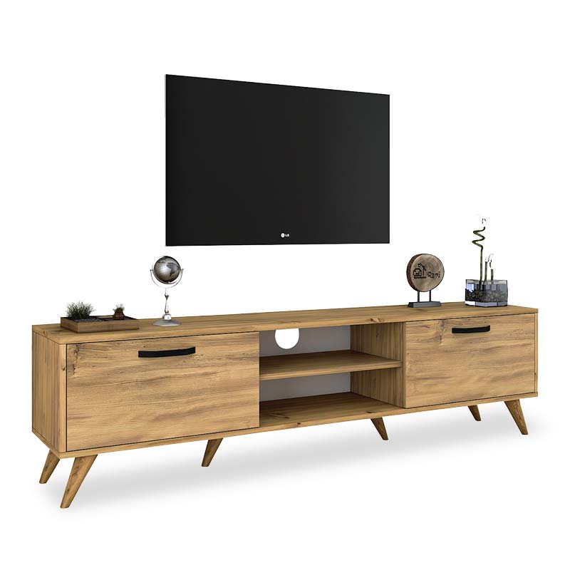 Έπιπλο τηλεόρασης “PWF-0282” σε χρώμα καρυδί 180x35x48,5