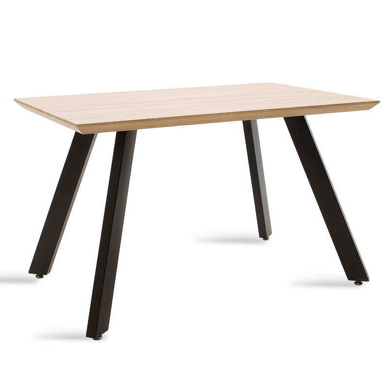 Τραπέζι “PHILADELPHIA” από mdf σε χρώμα σονόμα/μαύρο 120x80x74,5