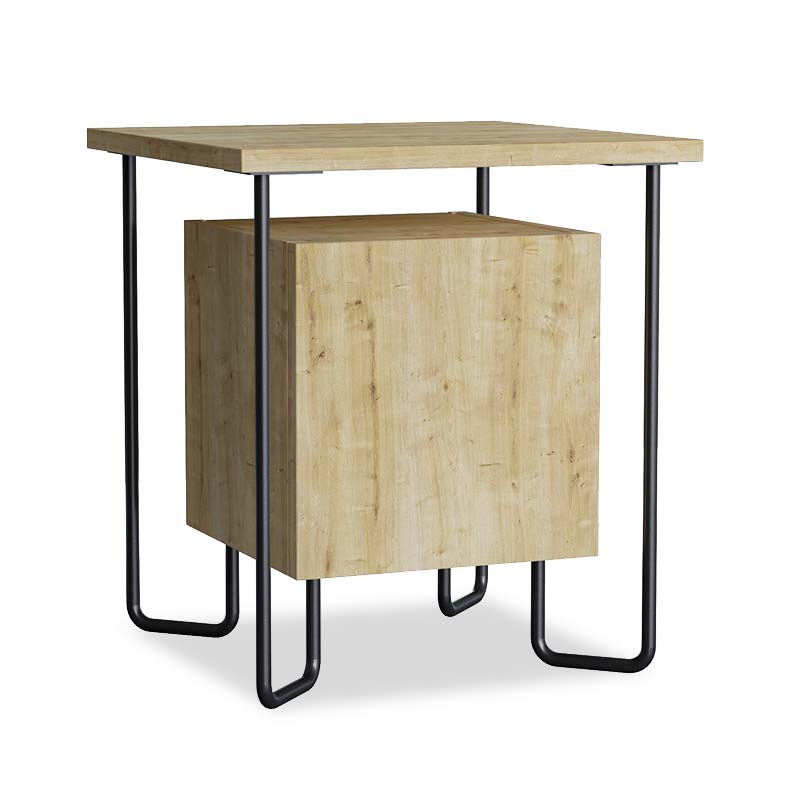 Κομοδίνο “ACRES” σε χρώμα light oak 40x40x45