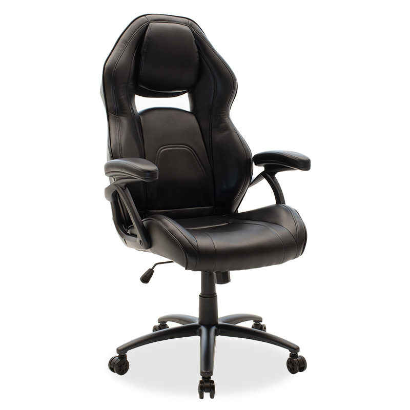 Πολυθρόνα εργασίας “SCHUMACHER” gaming απο pu σε χρώμα μαύρο 73x66x120/128