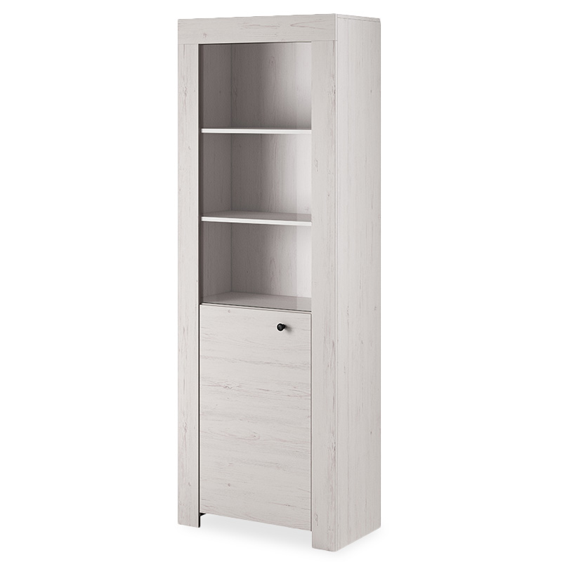 Βιτρίνα “RENEE” σε χρώμα λευκό pine 70x37x197