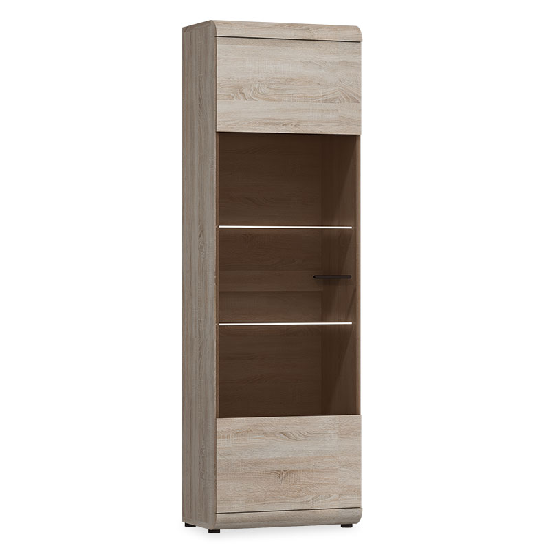 Βιτρίνα-στήλη “LINK” σε χρώμα σονόμα 60x37x194