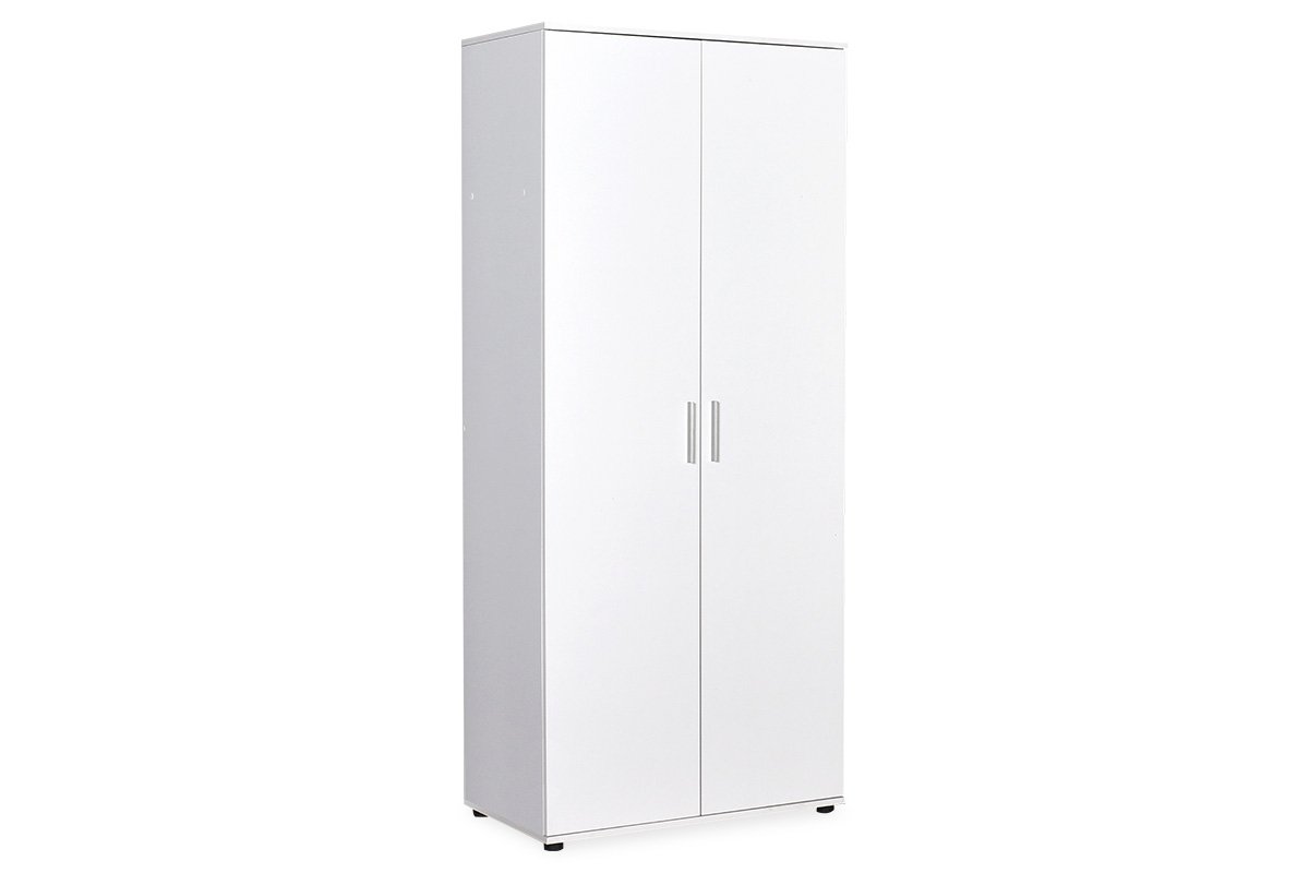 Ντουλάπα δίφυλλη “TREND” σε λευκό χρώμα 80x47x187