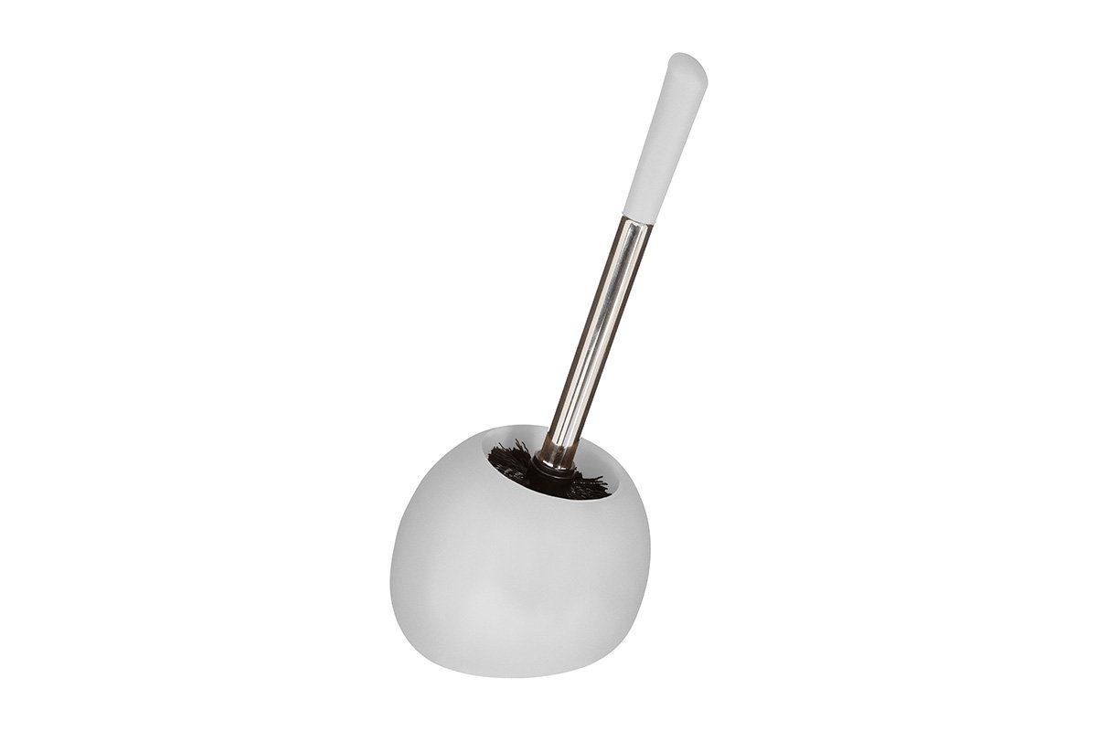 Πιγκάλ “LIRO” από PVC σε λευκό ματ-inox χρώμα Φ15×36