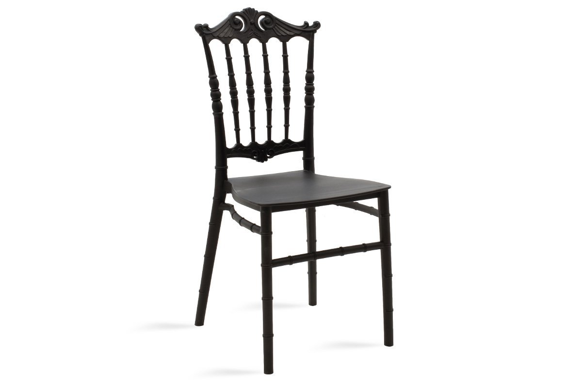 Καρέκλα catering “MAGGY” από PP σε μαύρο χρώμα 40,5x49x93