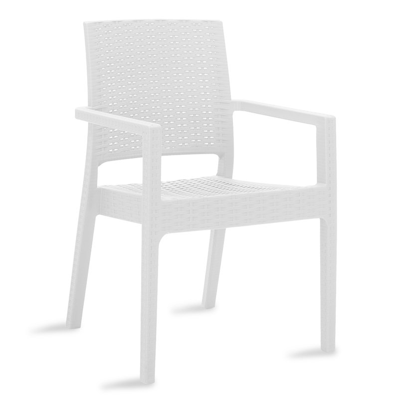 Πολυθρόνα “CABOT” από PP σε χρώμα λευκό 57x50x86.5