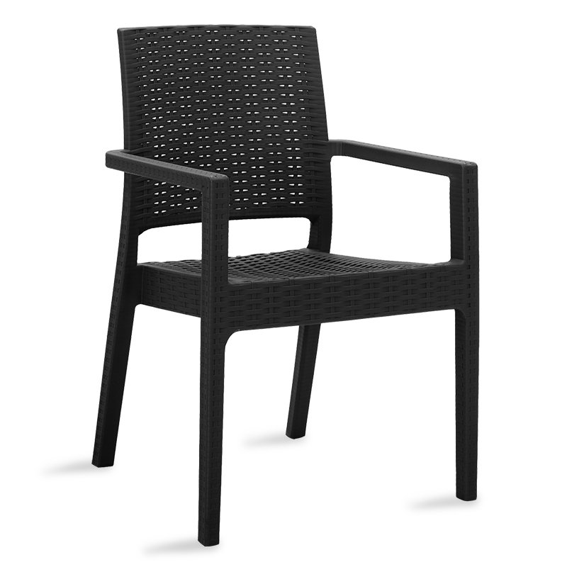 Πολυθρόνα “CABOT” από PP σε χρώμα μαύρο 57x50x86.5