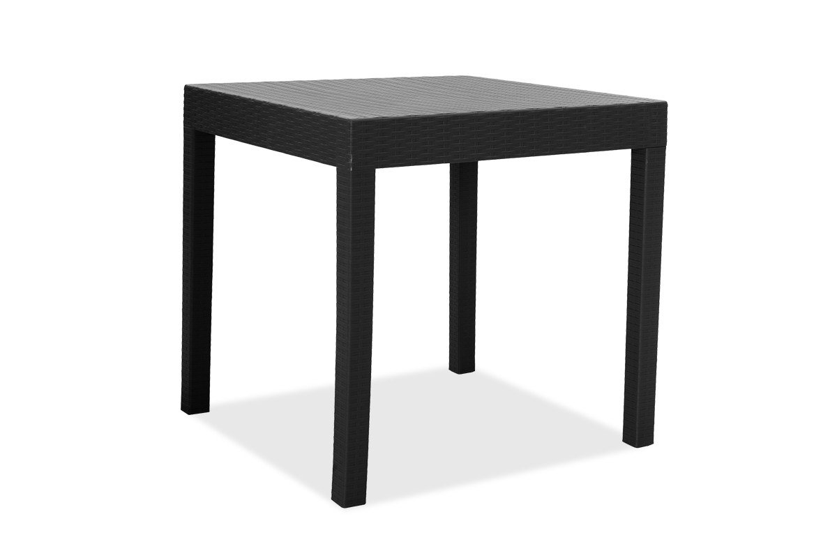 Τραπέζι “GABI” από PP σε μαύρο χρώμα 80x80x77