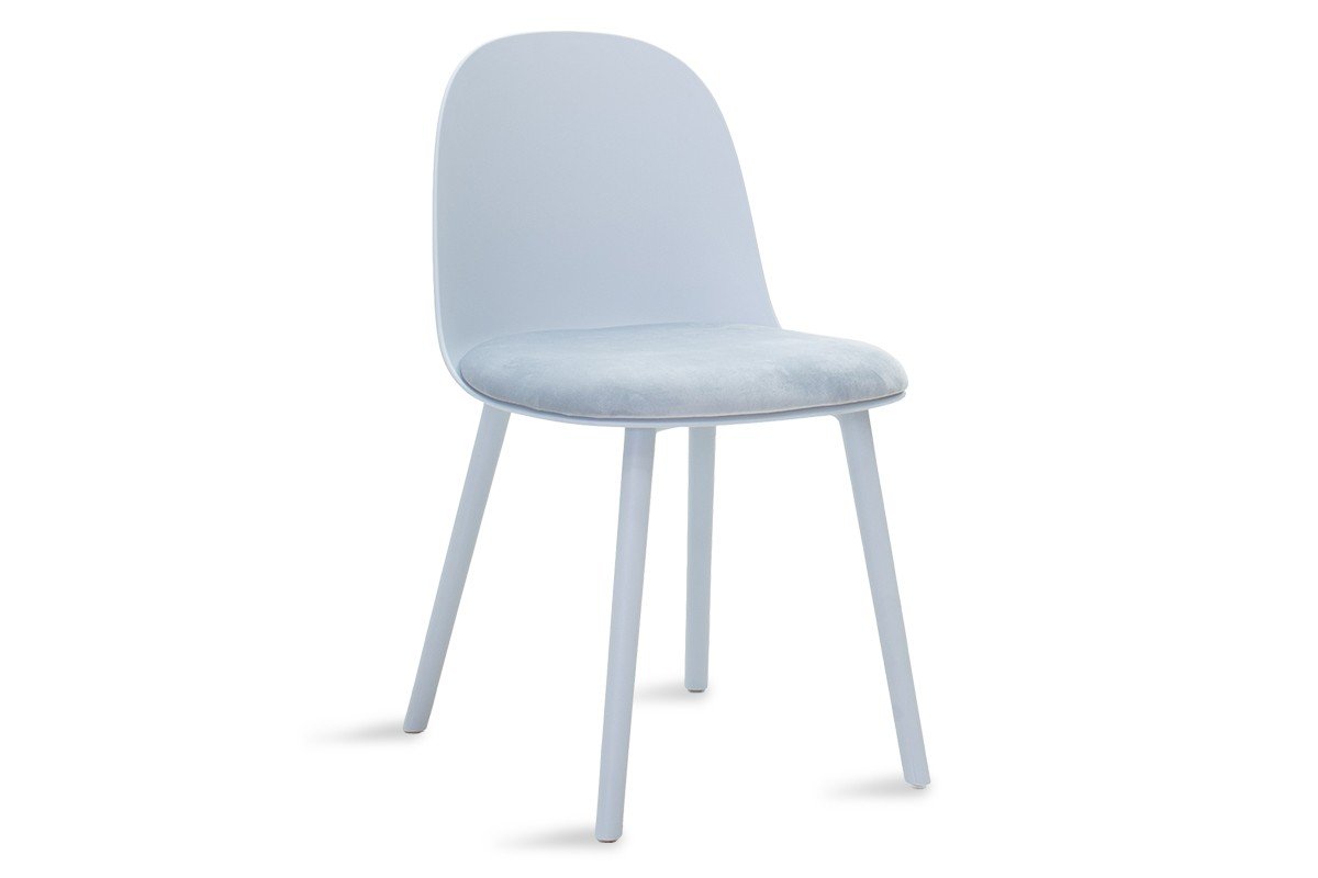 Καρέκλα “EARIN” από PP/ύφασμα σε γκρι χρώμα 45x52x80