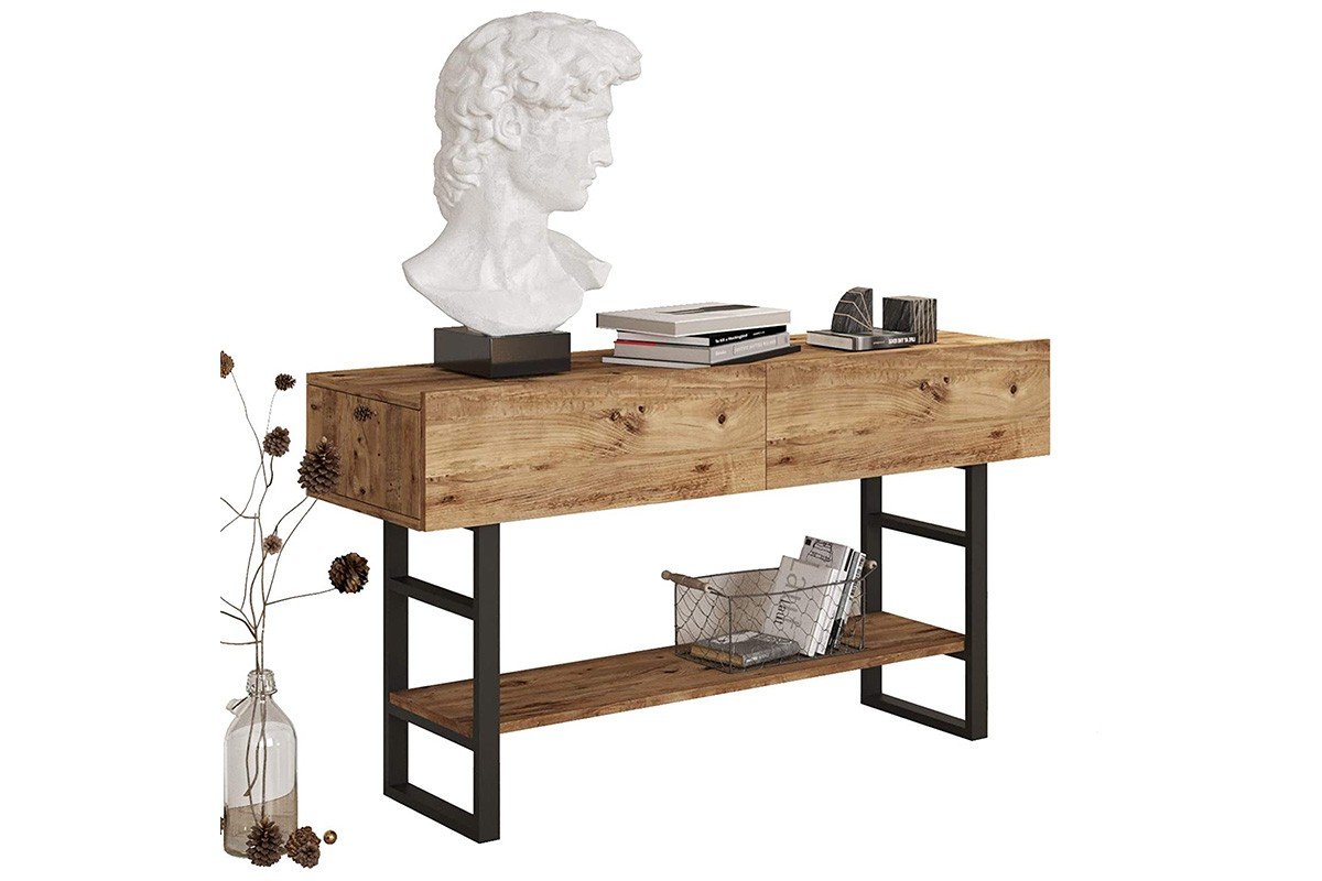 Κονσόλα “VIEN” σε φυσικό/μαύρο χρώμα 139x43x75,5