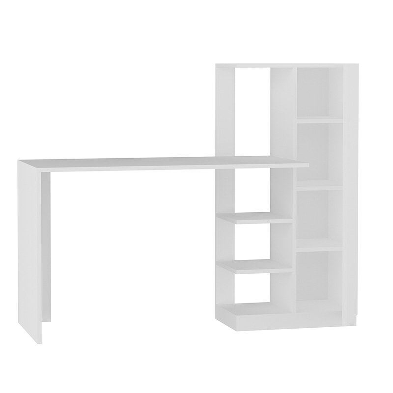Γραφείο-ραφιέρα “JUNO” σε χρώμα λευκό 150x55x120