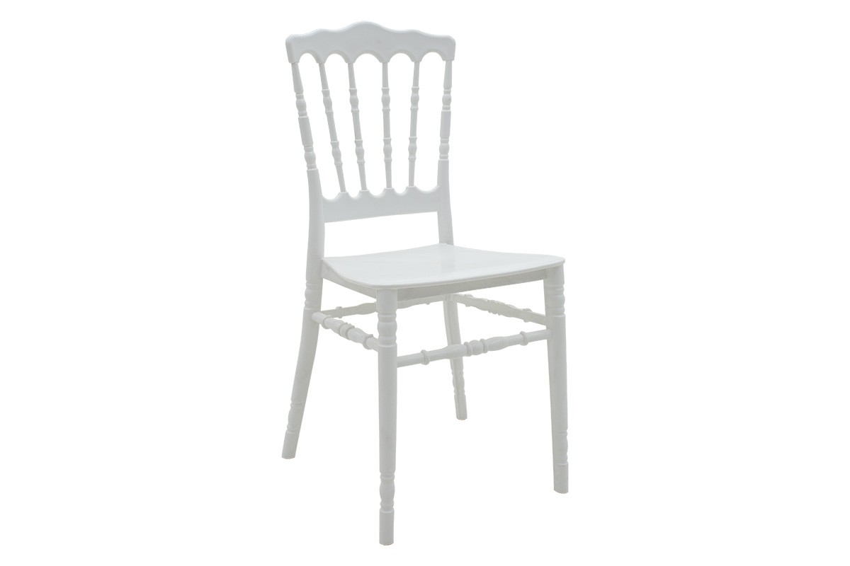 Καρέκλα catering “NAPOLEON” από PP σε λευκό χρώμα 40x43x90