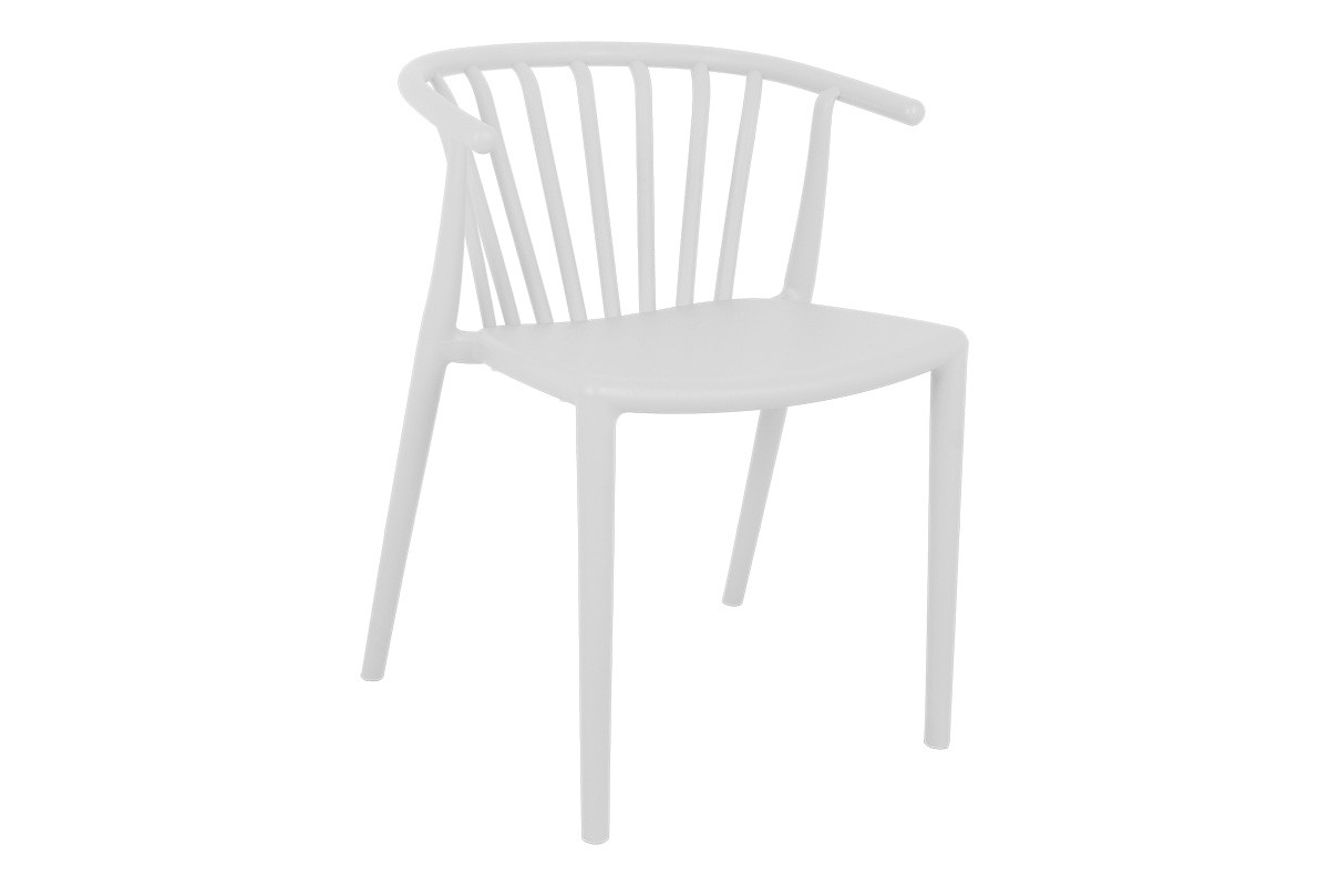 Πολυθρόνα “ZELMA” από PP σε άσπρο χρώμα 54x55x72.5