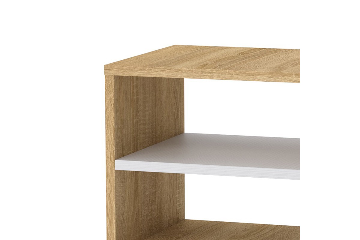 Κομοδίνο “MASON” σε sonoma/λευκό χρώμα 40x32x40