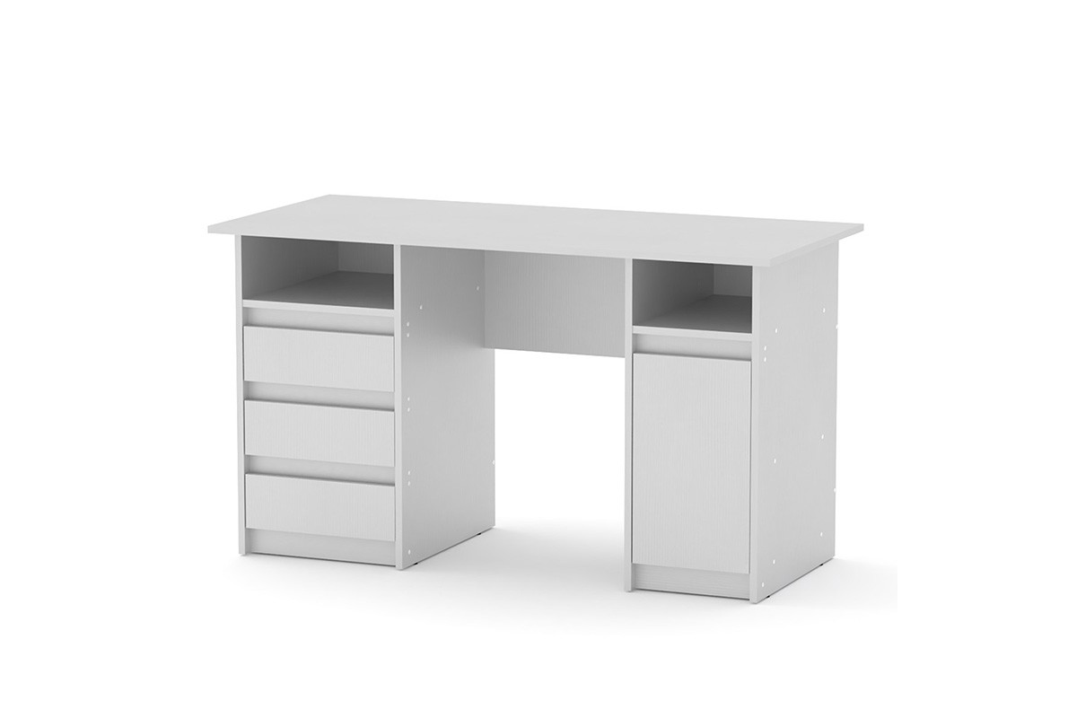 Γραφείο εργασίας “TANNER” σε λευκό χρώμα 130x60x73.5