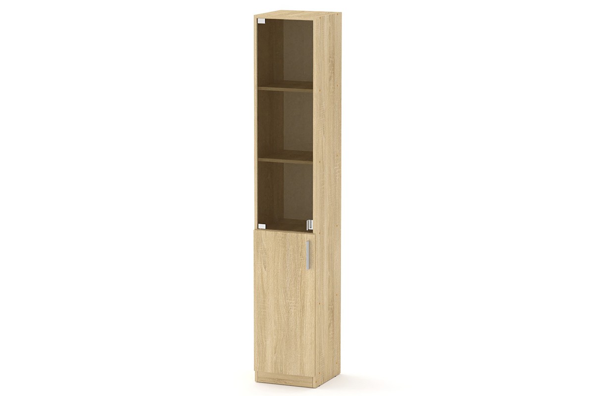 Ντουλάπα γραφείου-βιτρίνα “ADLEY” σε sonoma χρώμα 35×36.5×195