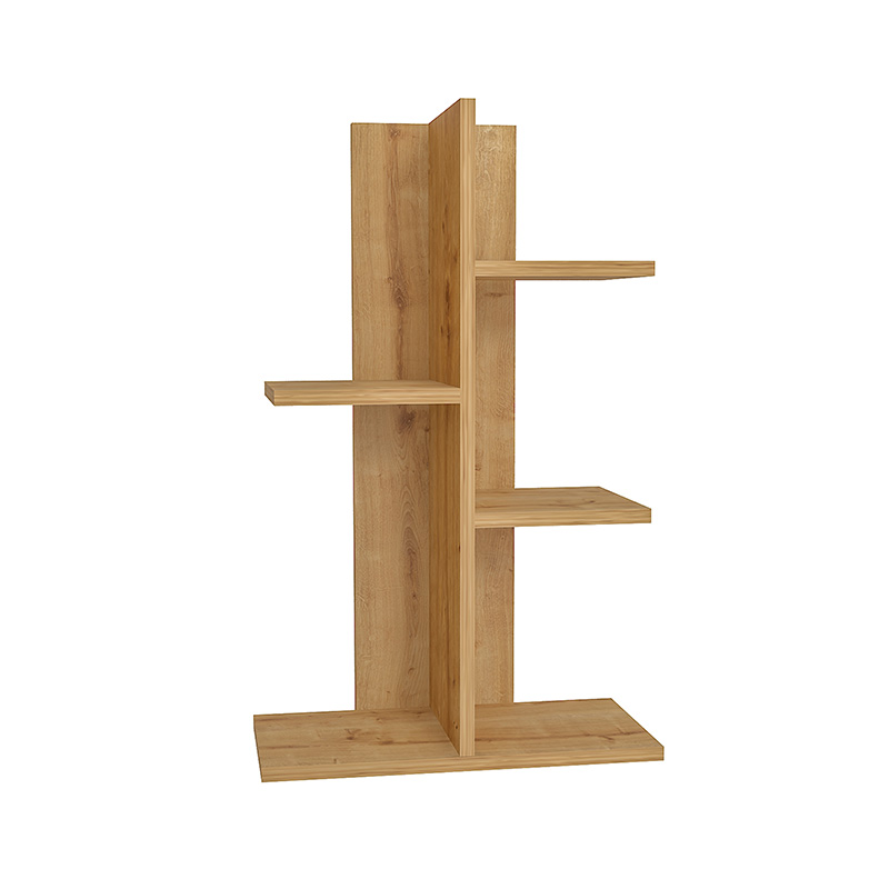 Βιβλιοθήκη ραφιέρα “NANSI” σε χρώμα φυσικό 50x22x90