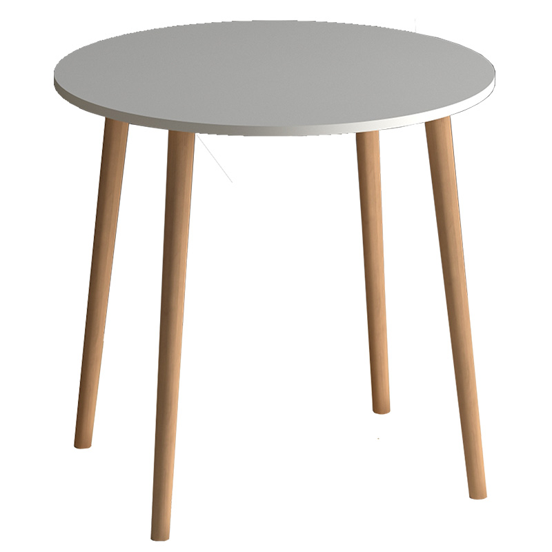 Τραπέζι “SOLARIS” σε χρώμα λευκό/καρυδί 92x92x76