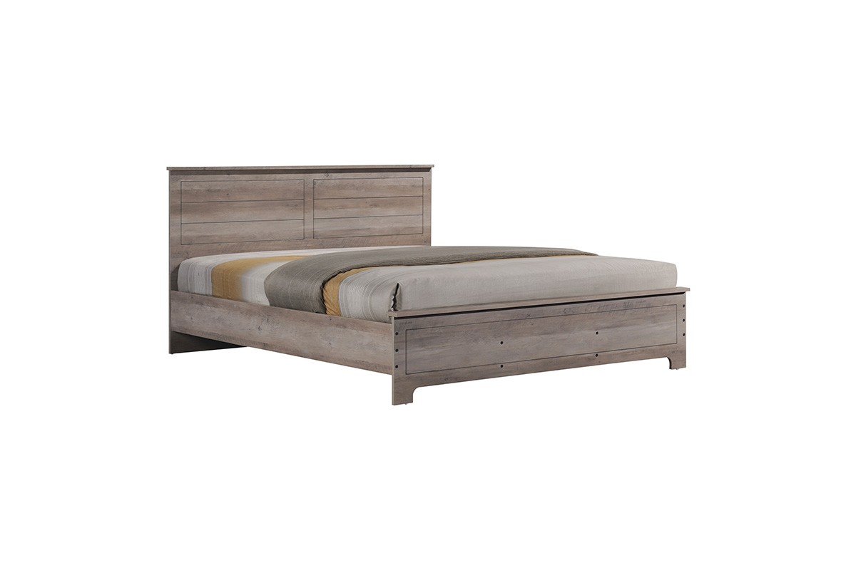 Κρεβάτι διπλό “TARA” σε ρουστίκ φυσικό χρώμα 165x207x92