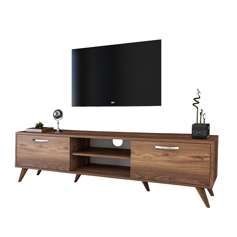 Έπιπλο τηλεόρασης “SABIAN” σε χρώμα καρυδί 180x35x48,5