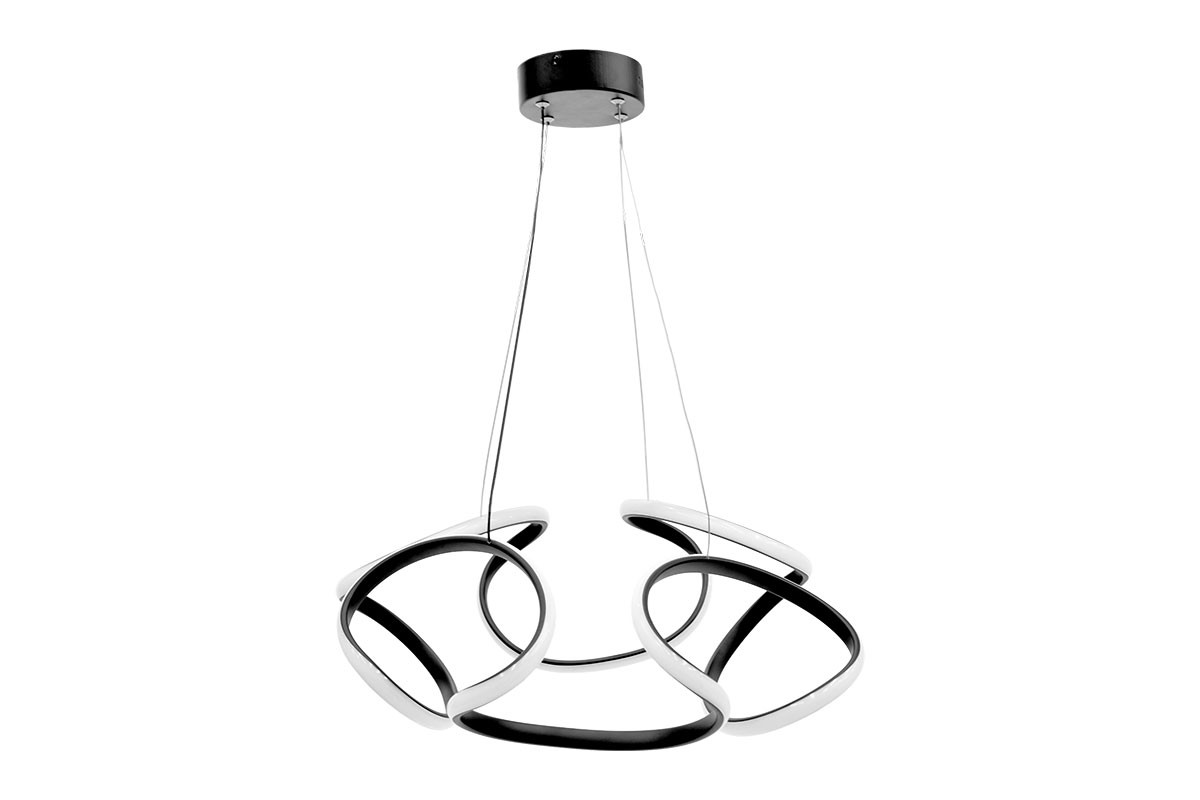 Φωτιστικό LED από μέταλλο σε μαύρο χρώμα Φ44×60