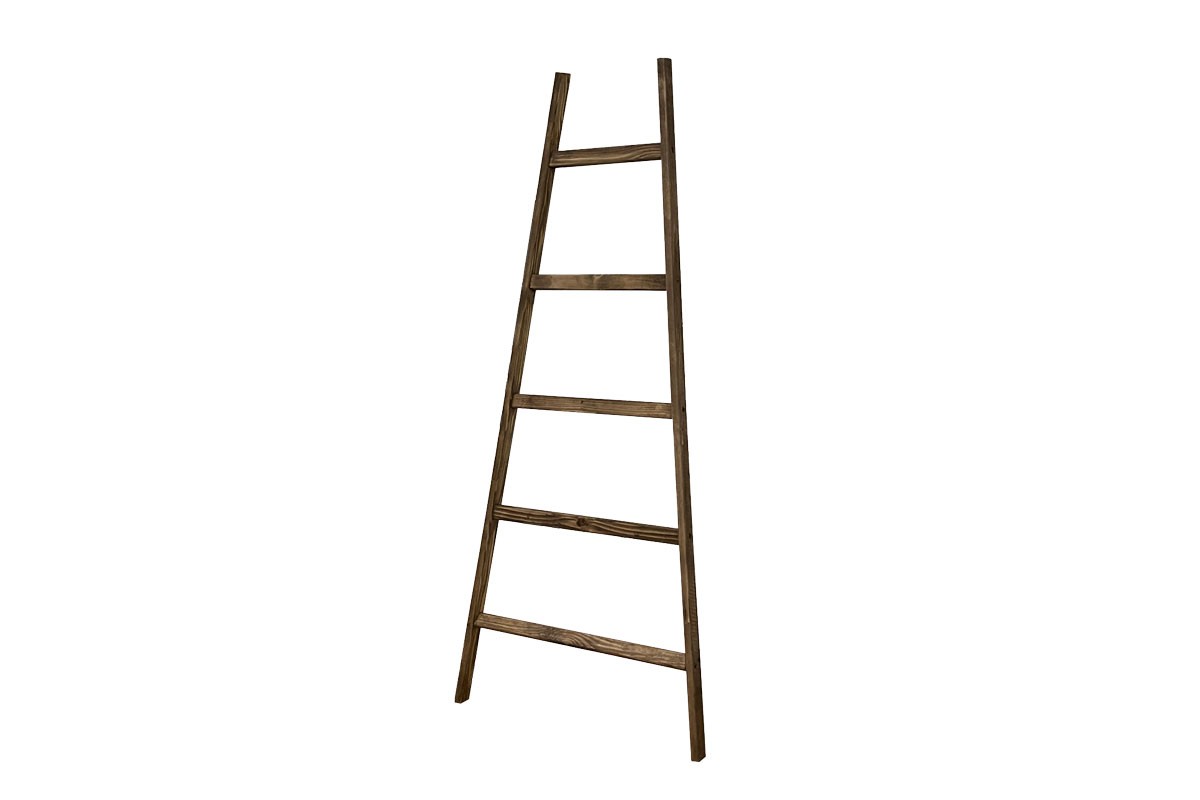 Ραφιέρα “KEVIN” από ξύλο σε καρυδί χρώμα 60x2x145
