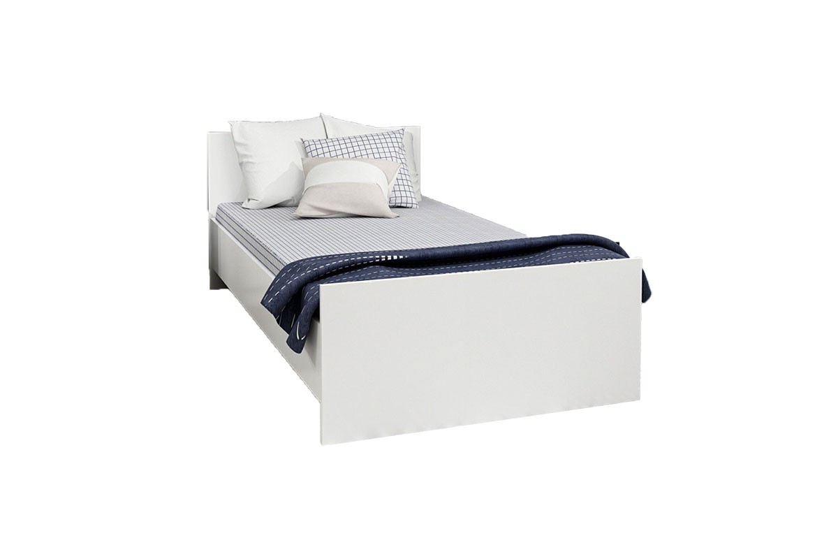 Κρεβάτι μονό “DUERO” σε λευκό χρώμα 95x194x72
