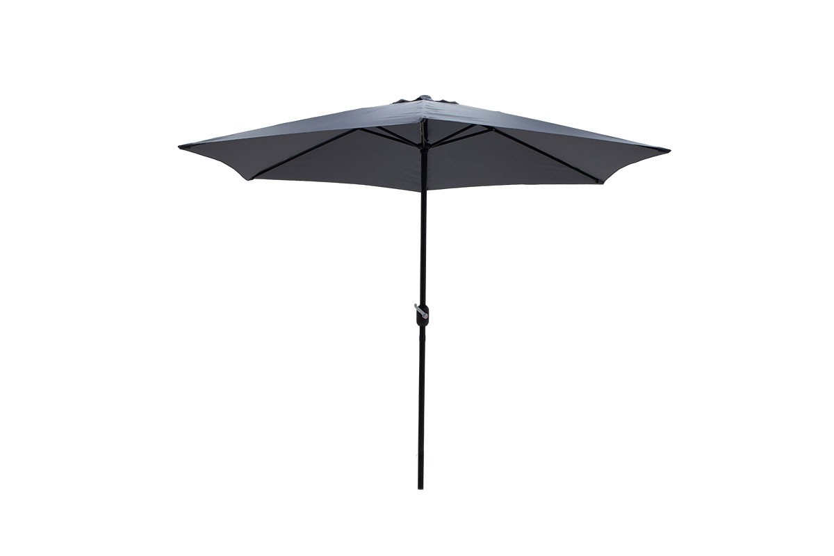 Ομπρέλα “BEACH” από αλουμίνιο/πολυεστέρα σε μαύρο/ανθρακί χρώμα Φ300×252