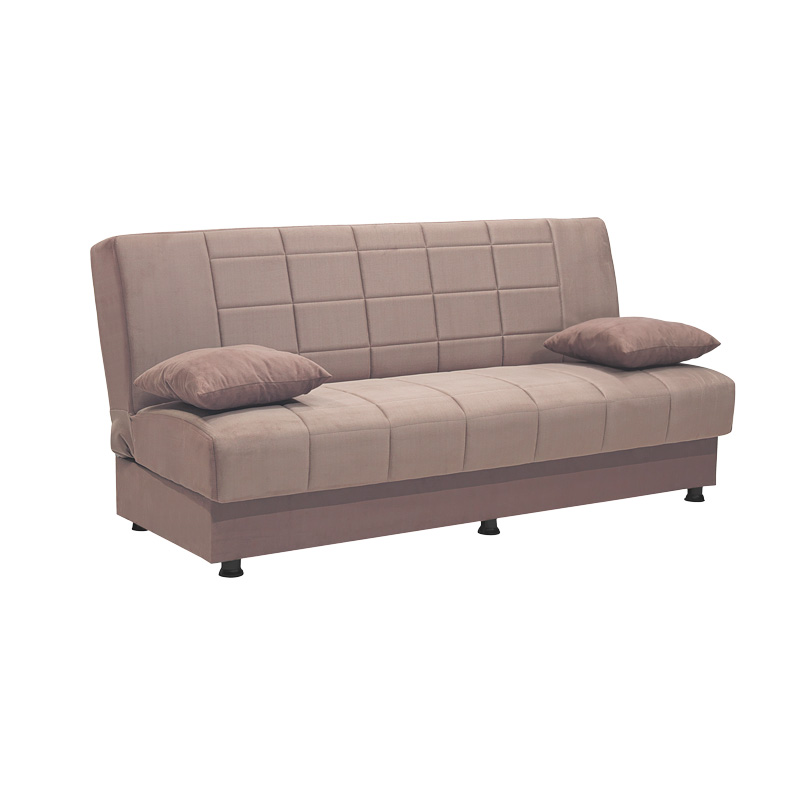 Καναπές/κρεβάτι “MELIORA” τριθέσιος από ύφασμα σε μπεζ χρώμα 190x83x85