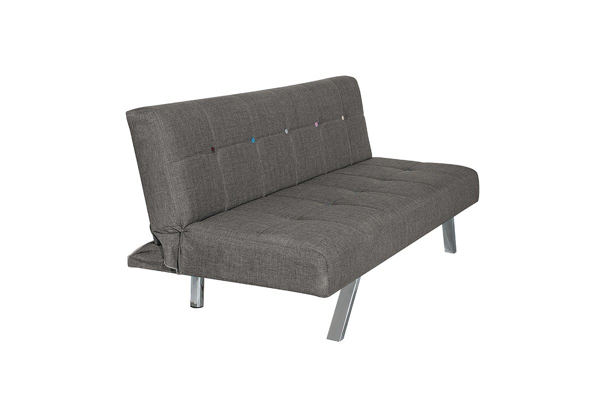 Καναπές-κρεβάτι “DUANA” τριθέσιος από ύφασμα σε γκρι χρώμα 180x83x82