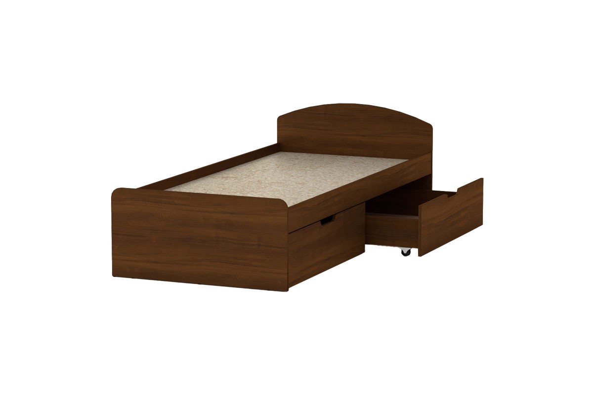 Κρεβάτι μονό”REGAN” σε καρυδί χρώμα 94.4x204x65