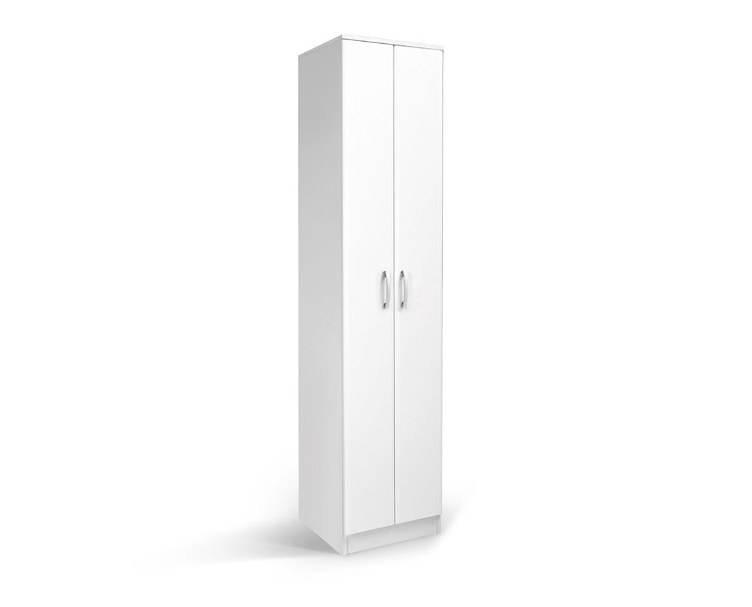 Ντουλάπα “FORTUNA SOFT F1” μονόφυλλη σε χρώμα λευκό 50x52x222