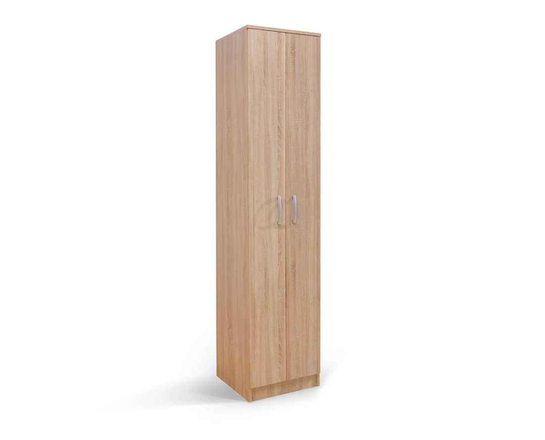 Ντουλάπα “FORTUNA SOFT F1” μονόφυλλη σε χρώμα δρυς 50x52x222