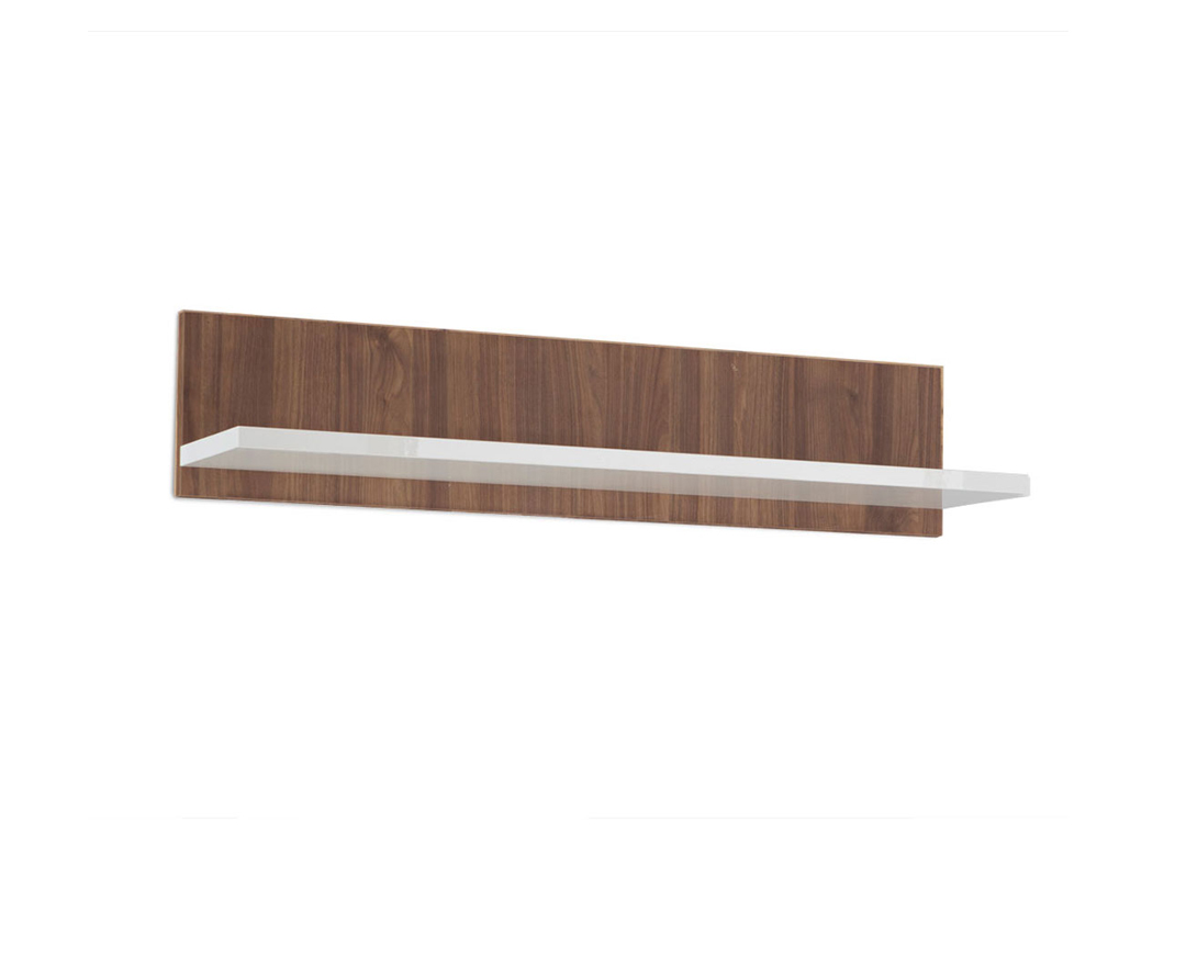Κρεμαστό ράφι “SHELF” σε χρώμα καρυδί-λευκό 107x24x23