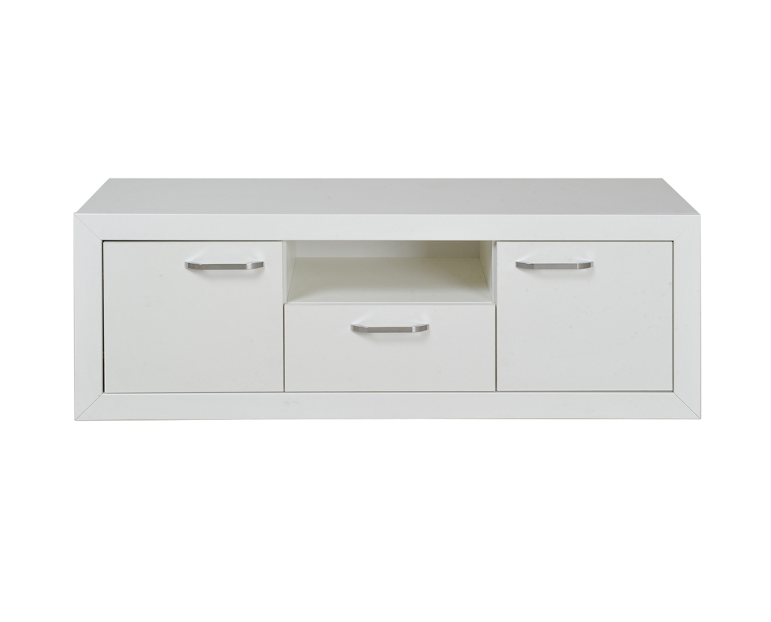 Έπιπλο τηλεόρασης “TV COMMODE”σε χρώμα λευκό 140×47.50×47