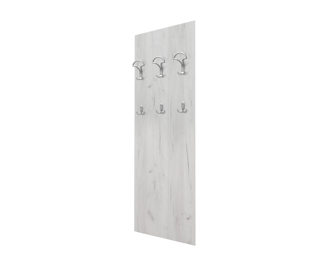 Κρεμάστρα “HANGER” σε χρώμα λευκό-δρυς 50x7x149