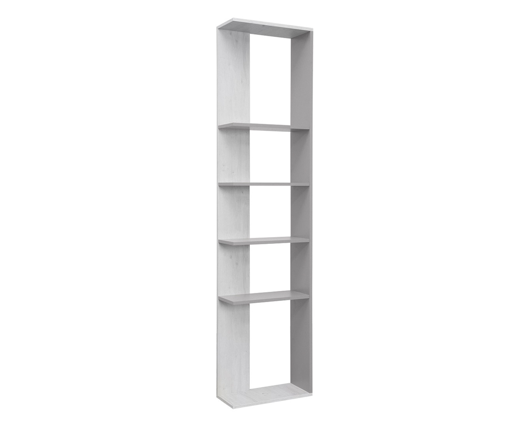 Ραφιέρα “NUMERO” σε λευκό δρυς- γκρι χρώμα 22x50x217,5