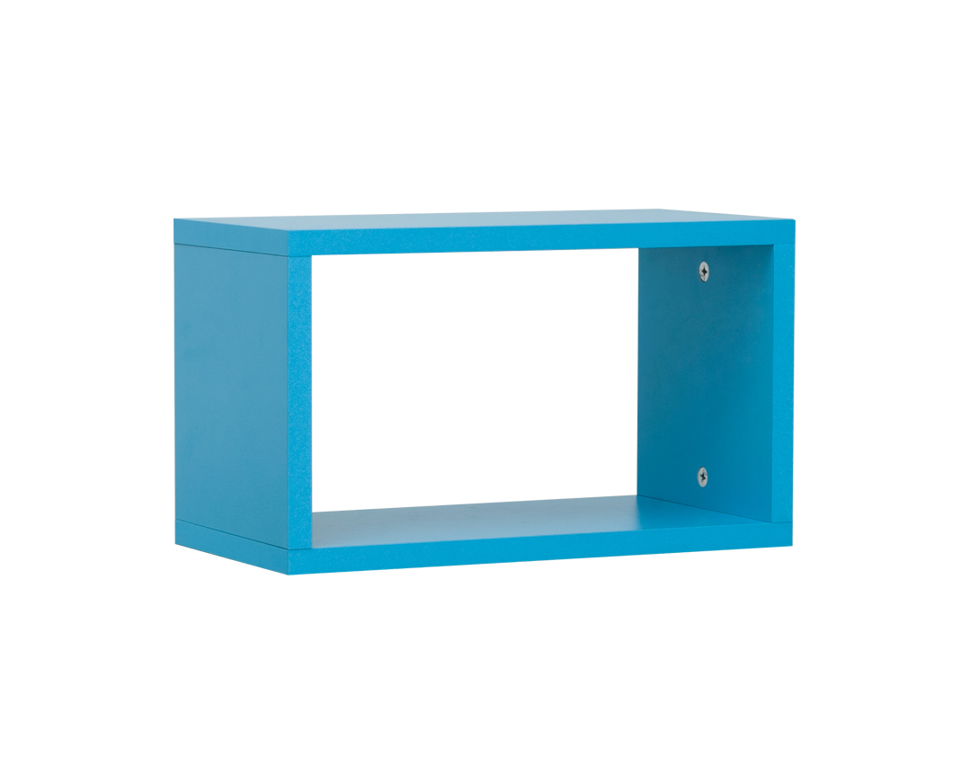 Ράφι “NUMERO” κρεμαστό σε χρώμα μπλε 40x20x23,5