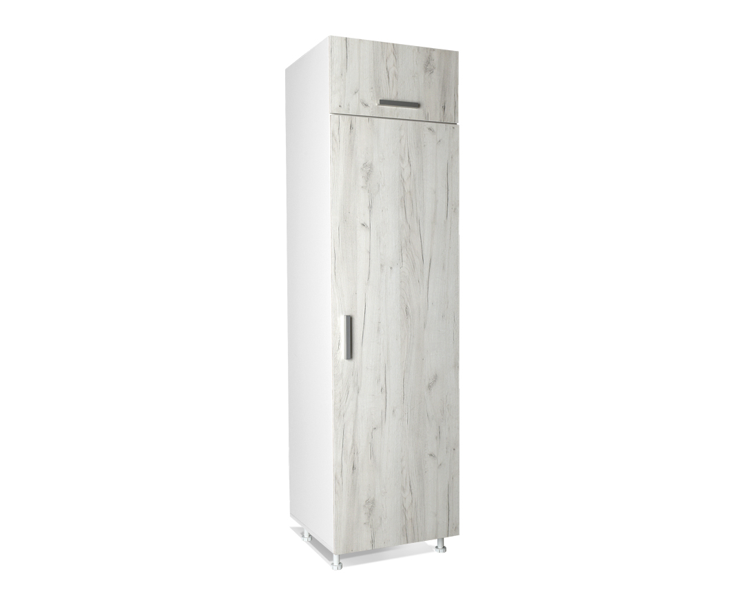 Ντουλάπι ψυγείου "ΙΝ" σε λευκό δρύς χρώμα 60x57x222